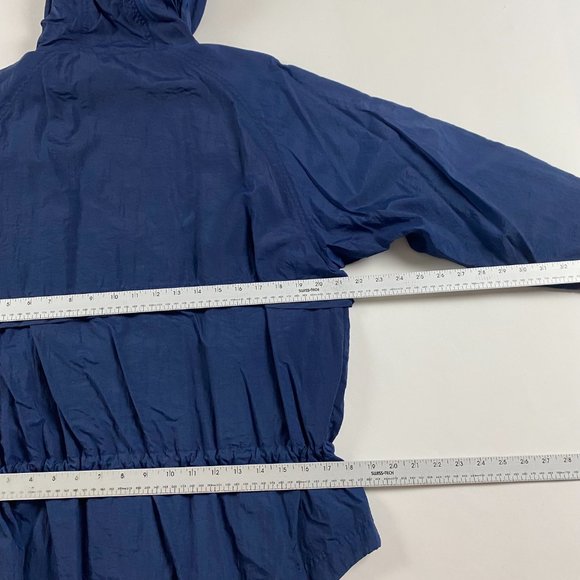 Vintage 90s Nike Full Zip Windbreaker Jacket Women’s Medium 10-12 Blue Nylon - Picture 13 of 16